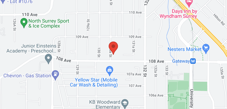 map of 10824 130A STREET